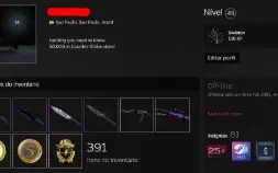 Conta STEAM Counter-Strike (CS/CSGO) com R$ 50.000 em skins