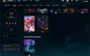 Conta Valorant Gold 1 e Skins + Conta LOL Sem Rank com Skins