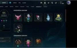 CONTA LEAGUE OF LEGENDS, 926 SKINS, COMPLETA