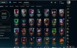 Conta LoL - Diamante IV, Mestre 3x3 - Todos Champs, 64 skins