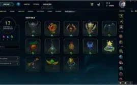 Conta LoL - Diamante IV, Mestre 3x3 - Todos Champs, 64 skins