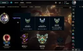 Conta LoL - Diamante IV, Mestre 3x3 - Todos Champs, 64 skins