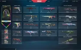CONTA VALORANT MUITAS SKINS