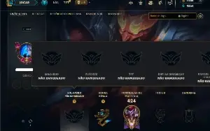 Conta Unranked com todos os Champs e 107 skins +2 Skin Raras