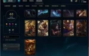 Conta League of Legends Platina 2/Todos champions/40 skins