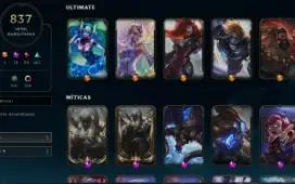 Conta Platina 1, 837 skins ,259 cromas , 1789 RP la