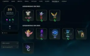 Conta Platina 1, 837 skins ,259 cromas , 1789 RP la