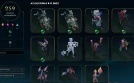 Conta Platina 1, 837 skins ,259 cromas , 1789 RP la