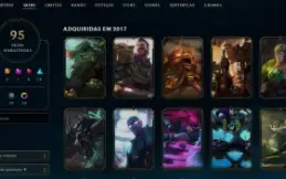 LOL - 95 Skins - ESMERALDA - 155 Campeões - Nunca tomou BAN