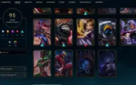 LOL - 95 Skins - ESMERALDA - 155 Campeões - Nunca tomou BAN