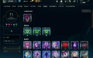 Platina 1 com 40 Champs e 6 Skins