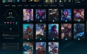 Ferro 2 com 85 Champs e 41 Skins ( SUP / ADC / MID )