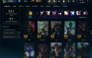 Ferro 2 com 85 Champs e 41 Skins ( SUP / ADC / MID )
