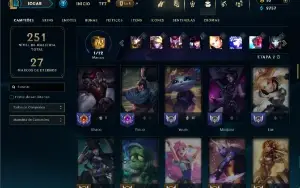 Ferro 2 com 85 Champs e 41 Skins ( SUP / ADC / MID )