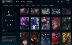 CONTA LOL GOLD 3 SOLOQ LVL 147