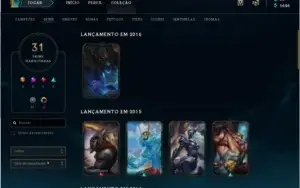 CONTA LOL GOLD 3 SOLOQ LVL 147