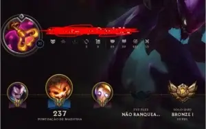 Conta B1 MMR ALTO// 77 Champions e 30 Skins