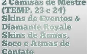 Conta Free Fire barata com Camisa de Mestre
