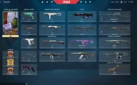 CONTA VALORANT ASCENDENTE 2 COM CHAVEIRO IMORTAL E SKINS