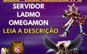 Conta Digimon Masters Darkbragra + Susanoo Shin + Colar Mil