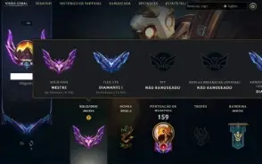 Conta Lol Mestre e Diamante 1 Flex Handlvl 2019