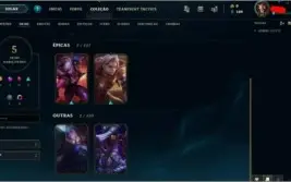 Conta Unranked LOL - Nvl 30 c/ Skin Épica