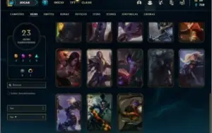 Conta unranked com 23 Skins e 66 Champs (Ex Platina)