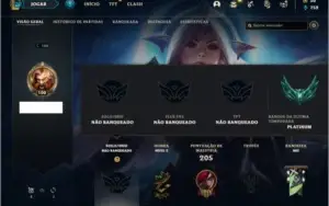 Conta unranked com 23 Skins e 66 Champs (Ex Platina)
