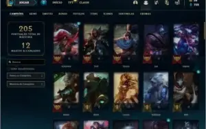Conta unranked com 23 Skins e 66 Champs (Ex Platina)