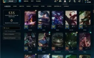 Conta bronze 4 com TODOS os champs e 253 Skins (3 Ultimates)