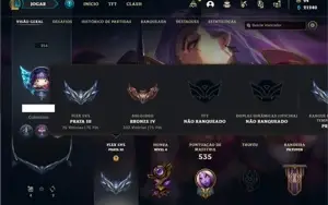 Conta bronze 4 com TODOS os champs e 253 Skins (3 Ultimates)