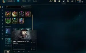 Conta bronze 4 com TODOS os champs e 253 Skins (3 Ultimates)