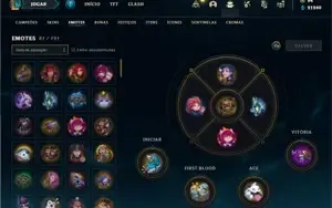 Conta bronze 4 com TODOS os champs e 253 Skins (3 Ultimates)
