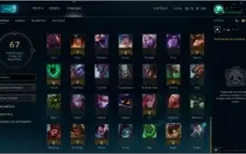 CONTA LOL PRATA IV - 98 CHAMPS 29 SKINS