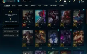 Conta Unranked com 35 Champs e 17 Skins