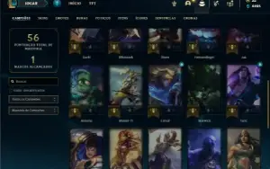 Conta Unranked com 35 Champs e 17 Skins