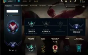 Conta platina 3 nas duas filas com 155 champs e 135 skins