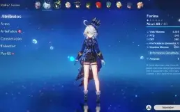Conta Genshin Impact AR 57 - 16 personagens 5* - 7 armas 5*