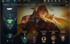 (Conta Main) League Of Legends + Platina + 122 Skins + Croma
