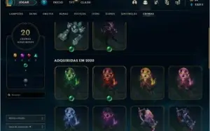 (Conta Main) League Of Legends + Platina + 122 Skins + Croma