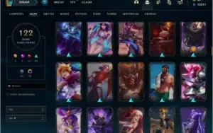 (Conta Main) League Of Legends + Platina + 122 Skins + Croma
