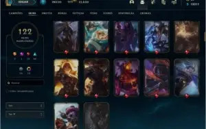 (Conta Main) League Of Legends + Platina + 122 Skins + Croma