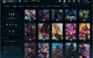 (Conta Main) League Of Legends + Platina + 122 Skins + Croma
