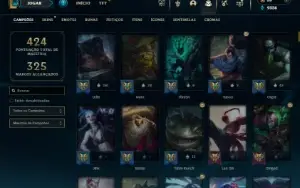 Bronze 2 com TODOS os champs e 212 Skins + 3 Ultimates