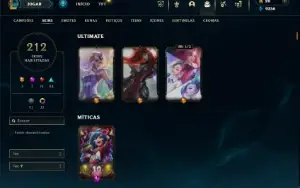 Bronze 2 com TODOS os champs e 212 Skins + 3 Ultimates