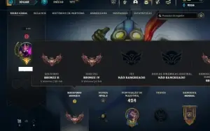 Bronze 2 com TODOS os champs e 212 Skins + 3 Ultimates