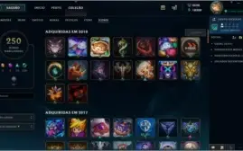 Conta D5 Season 6/7 - Borda D5 - 311 Skins - 250 ícones