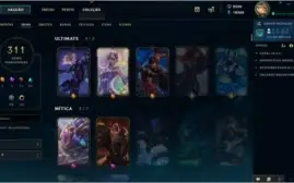 Conta D5 Season 6/7 - Borda D5 - 311 Skins - 250 ícones