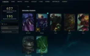 CONTA LOL EX PLATINA 14,7K EA  179 skins [faltando 7 champ]