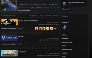 Conta de STEAM com CSGO prime e algumas skins